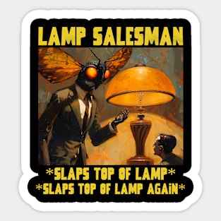 Mothman lamp salesman Sticker